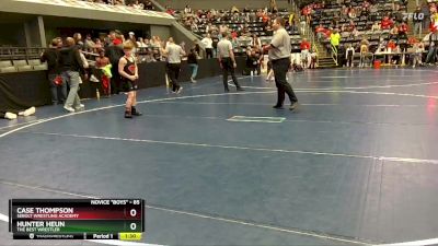 85 lbs Cons. Round 3 - Case Thompson, Sebolt Wrestling Academy vs Hunter Heun, The Best Wrestler