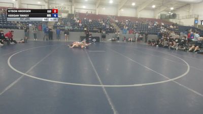 157 lbs Kyson Kroeger, California Silver vs Keegan Tinkey, Michigan Blue
