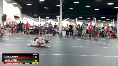 72 lbs Round 1 (4 Team) - Cole Kokinda, Mat Warriors Red vs Aiden Leotta, Mat Warriors White