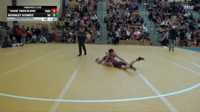 80 lbs Quarterfinal - Sadie Yang-Elson, Summit Wrestling Academy vs McKinley Schmitz, Monticello Warriors