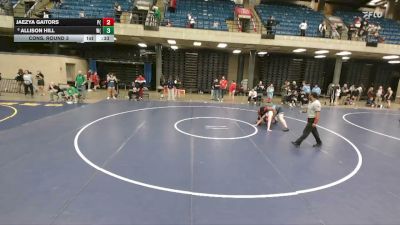 235 lbs Cons. Round 3 - Allison Hill, Woodstock (H.S.) vs Jaezya Gaitors, Provise (West)
