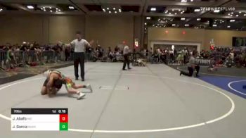 78 lbs Consi Of 4 - Jayden Abafo, Mid Valley Wolves vs Johnny Garcia, Warriors Wr Ac