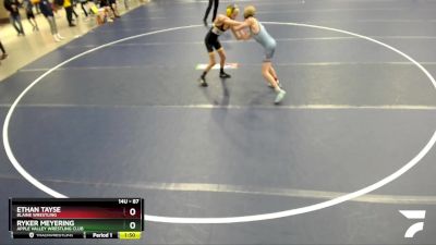 87 lbs Cons. Round 4 - Ethan Tayse, Blaine Wrestling vs Ryker Meyering, Apple Valley Wrestling Club