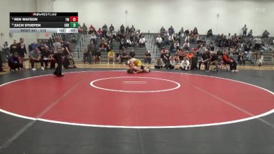 215 lbs Round 5 - Ren Watson, Fort Madison vs Zach Stuefen, CR Kennedy