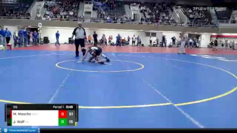 115 lbs Semis & 1st Wrestleback (8 Team) - Mason Moscho, Rocori vs Jack Wolf, Grand Rapids