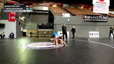 Junior Boys - 138 lbs Champ. Round 2 - Lincoln McClenahan, Beat The Streets - Los Angeles vs Michael Disa Scott, Golden State Wrestling Club