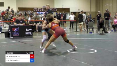 55 kg Cons 8 #2 - Lorianna Piestewa, Colorado Mesa Wrestling Club vs Karissa Turnwall, Emmanuel Training Center