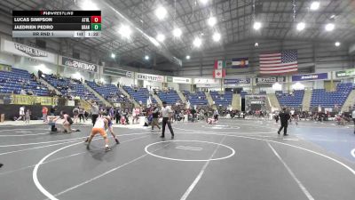 109 lbs Rr Rnd 1 - Lucas Simpson, Athlos Wrestling vs Jaedrien Pedro, Grand Island Grapplers