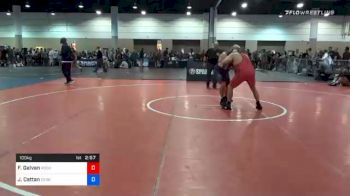 100 kg Prelims - Frank Galvan, Rochester Wrestling Club vs Joseph Cattan, Derby City Legends, LLC