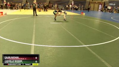 85 lbs Placement (4 Team) - Caleb Matiash, PEM (Plainview/Elgin/Millville) vs Carmello Booker, Dassel-Cokato-Litchfield