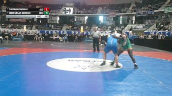 5A 215 lbs Cons. Round 1 - Owen Ridgeway, Arab vs Jakourian Gibson, Leflore Magnet High School