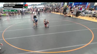 132 lbs Cons. Round 3 - Hunter Burk, Unattached vs Danny Martinez, Unattached
