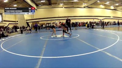 124 lbs Quarterfinal - Kara Rosado, East Stroudsburg University vs Cheyenne Moreno, Indiana Tech University