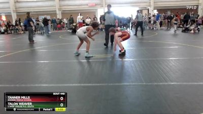 100 lbs Round 5 - Tanner Mills, Dundee Middle School vs Talon Weaver, L`anse Creuse M.s. South