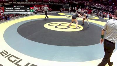 G-135 lbs Cons. Round 1 - Serenity Ulmer-Earnest, G-Fairborn vs Madison Vickers, G-Sandy Valley
