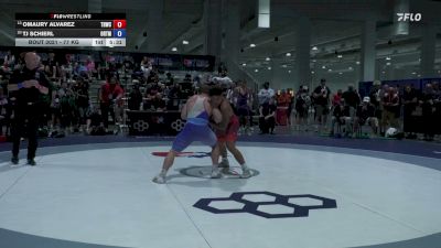77 kg Champ. Rd Of 32 - Omaury Alvarez, Tar Heel Wrestling Club vs TJ Schierl, Ohio RTC/ Titan Mercury Wrestling Club
