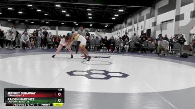 129 lbs Round 3 - Jeffrey Dunaway, Team Gotcha vs Raiden Martinez, California Black