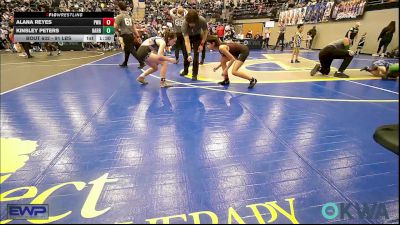 91 lbs Rr Rnd 4 - Alana Reyes, Perry Wrestling Academy vs Kinsley Peters, Harrah Little League Wrestling