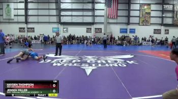 138 lbs Semis & 1st Wb (8 Team) - Hayden Thompson, RED LION WRESTLING CLUB vs Jensen Miller, EAST CAROLINA WRESTLING ACADEMY