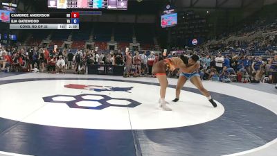 190 lbs Cons. Rd Of 32 - Cambree Anderson, North Dakota vs Eja Gatewood, Virginia