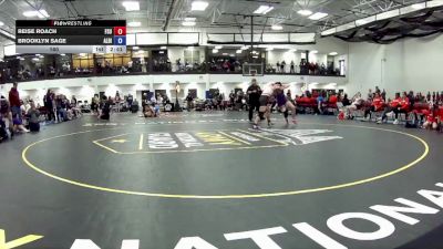 160 lbs Round 3 (16 Team) - Brooklyn Sage, Albion vs Reise Roach, Frostburg Sate University