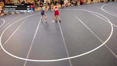 140 lbs Champ. Round 1 - Conway Bruns, Peak Wrestling Club vs Beau Koktan, Waconia Wrestling Club