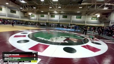 100 lbs Cons. Round 2 - Deacon Wilkins, Sturgis vs Gradyn Johnson, Bison Wrestling Club