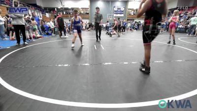 100 lbs Consi Of 4 - Alijah Tapia, OKC Saints Wrestling vs Greyson Parnell, Harrah Little League Wrestling