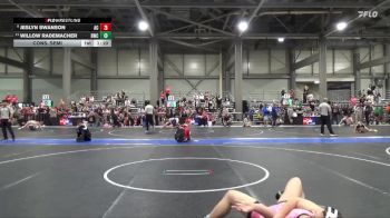 145 lbs Cons. Semi - Jeslyn Swanson, Ark City vs Willow Rademacher, Bobcat Wrestling Club