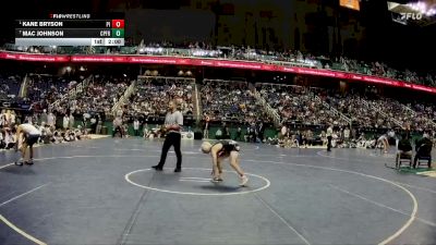 3A 120 lbs 1st Place Match - Kane Bryson, Pisgah High School vs Mac Johnson, Cape Fear