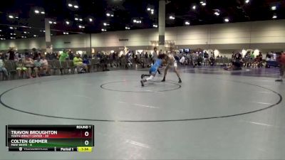 138 lbs Round 1 (10 Team) - Travon Broughton, Youth Impact Center vs Colten Gemmer, MXW White