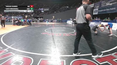 4A Boys 106 lbs Quarterfinal - Rhoan Rambo, Hidden Valley Boys vs Jack Mulvahill, Cascade Boys
