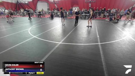106 lbs Semifinal - Devin Ehler, IL vs Anthony Brown, IL