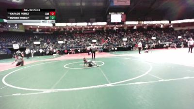 58 lbs Champ. Round 2 - Carlos Perez, XGWA vs Rowen Musch, MBF1