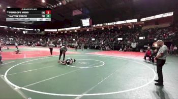 45 lbs Semifinal - Jaxton Wirick, EWO3 vs Penelope Webb, SWC3