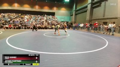 144 lbs Prelim - Teyo Gomez, Lowry vs Jayden Martinez, Casa Grande