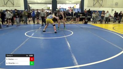 215 lbs Consy 4 - Skylar Badas, Canon-McMillan vs Aaron Shartle, Saegertown