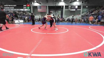 150-180 lbs Rr Rnd 1 - Jacelynn Elliott, Mannford Pirate Youth Wrestling vs Aubree Dodd, Mannford Pirate Youth Wrestling