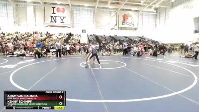 120 lbs Cons. Round 2 - Adam Van Dalinda, Deep Roots Wrestling Club vs Kenny Schimpf, Webster Schroeder Youth Wrestling Club