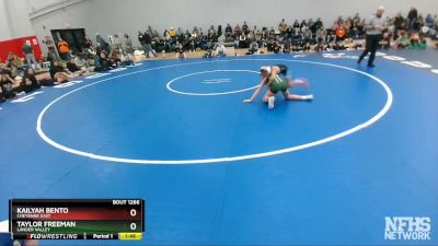 100 lbs Semifinal - Kailyah Bento, Cheyenne East vs Taylor Freeman, Lander Valley