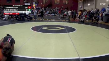 133 lbs Champ. Round 2 - Christian Davis, Lander vs Sam Cherichello, The Citadel