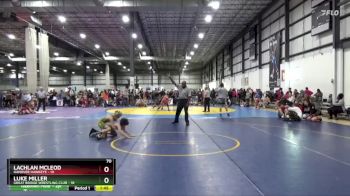 70 lbs Round 2 (4 Team) - Luke Miller, GREAT BRIDGE WRESTLING CLUB vs Lachlan McLeod, HANOVER HAWKEYE