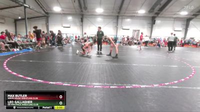 132 lbs Cons. Round 4 - Leo Gallagher, GB Wolfpack Wrestling Club vs Max Butler, White House Wrestling Club