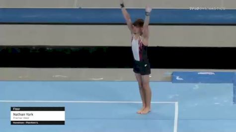 Nathan York - Floor, Premier West - 2021 US Championships