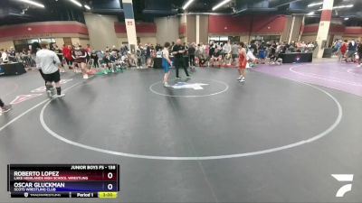 138 lbs Cons. Round 3 - Roberto Lopez, Lake Highlands High School Wrestling vs Oscar Gluckman, Scots Wrestling Club