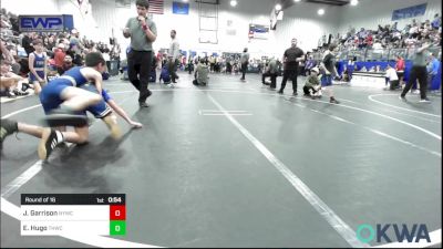 85 lbs Round Of 16 - Jasmine Garrison, Newcastle Youth Wrestling vs Eddie Hugo, The Hall Wrestling Club