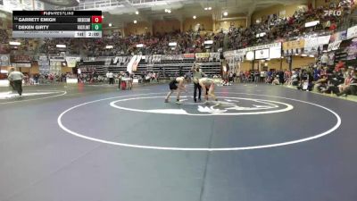 175 lbs Champ. Round 1 - Deken Girty, Rosalia-Flinthills Hs vs Garrett Emigh, Oberlin-Decatur Community Hs