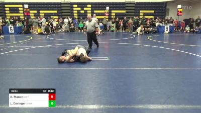 96 lbs Semifinal - Rohn Mason, Buffalo Valley vs Lennox Deringer, SHWA