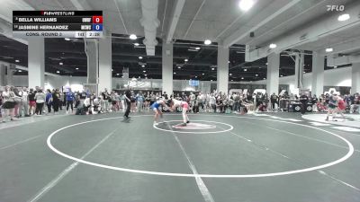 Senior Women Freestyle FS - 57 lbs Cons. Round 3 - Bella Williams, USOPTC Women's Resident Freestyle Program vs Jasmine Hernandez, Maurer Coughlin Wrestling Club