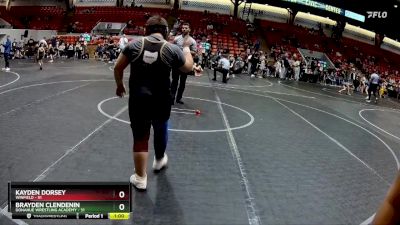 Round 2 - Kayden Dorsey, Winfield vs Brayden Clendenin, Donahue Wrestling Academy